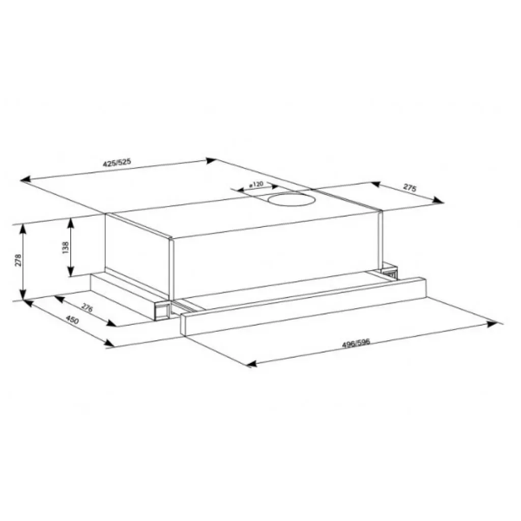 Вытяжка кухонная Eleyus LOTUS 470 60 XS (LOTUS47060XS) - 9 Вытяжка кухонная Eleyus LOTUS 470 60 XS (LOTUS47060XS) - 9