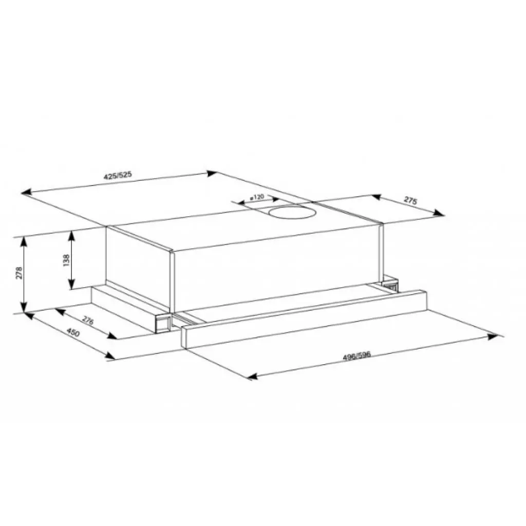 Вытяжка кухонная Eleyus LOTUS 470 60 XW (LOTUS47060XW) - 9 Вытяжка кухонная Eleyus LOTUS 470 60 XW (LOTUS47060XW) - 9