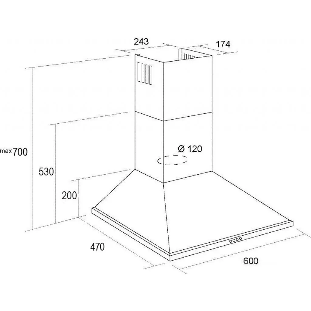 Вытяжка кухонная Borgio BKS(TR) 60 Ivory Rustic (BKS(TR)60IvoryRustic) - 4 Вытяжка кухонная Borgio BKS(TR) 60 Ivory Rustic (BKS(TR)60IvoryRustic) - 4
