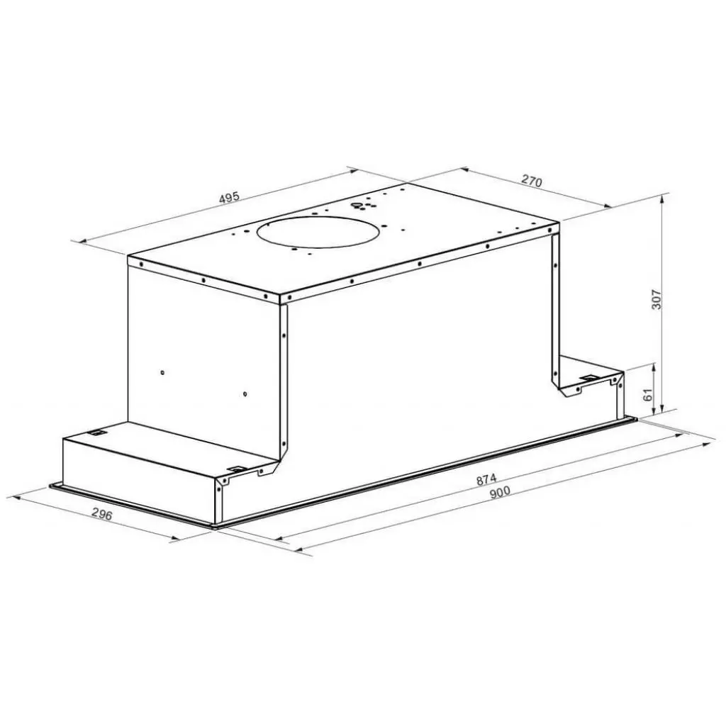 Вытяжка кухонная Gunter&Hauer ATALA 1090 GLW (ATALA1090GLW) - 6 Вытяжка кухонная Gunter&Hauer ATALA 1090 GLW (ATALA1090GLW) - 6