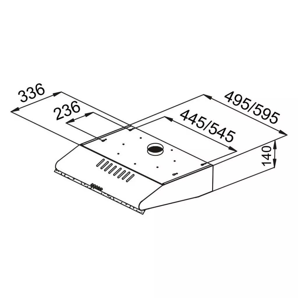 Вытяжка кухонная Pyramida MHX 50 BL - 2 Вытяжка кухонная Pyramida MHX 50 BL - 2