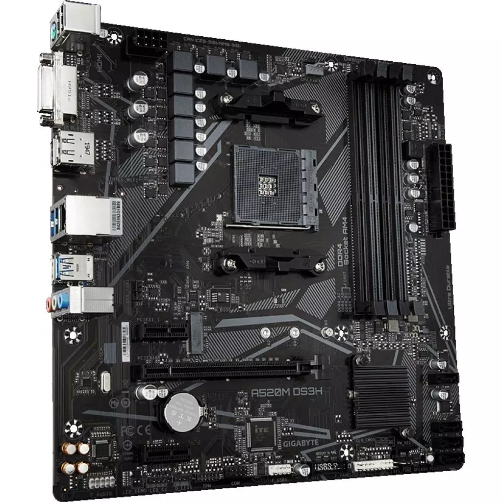 Материнская плата GIGABYTE A520M DS3H - 2 Материнская плата GIGABYTE A520M DS3H - 2