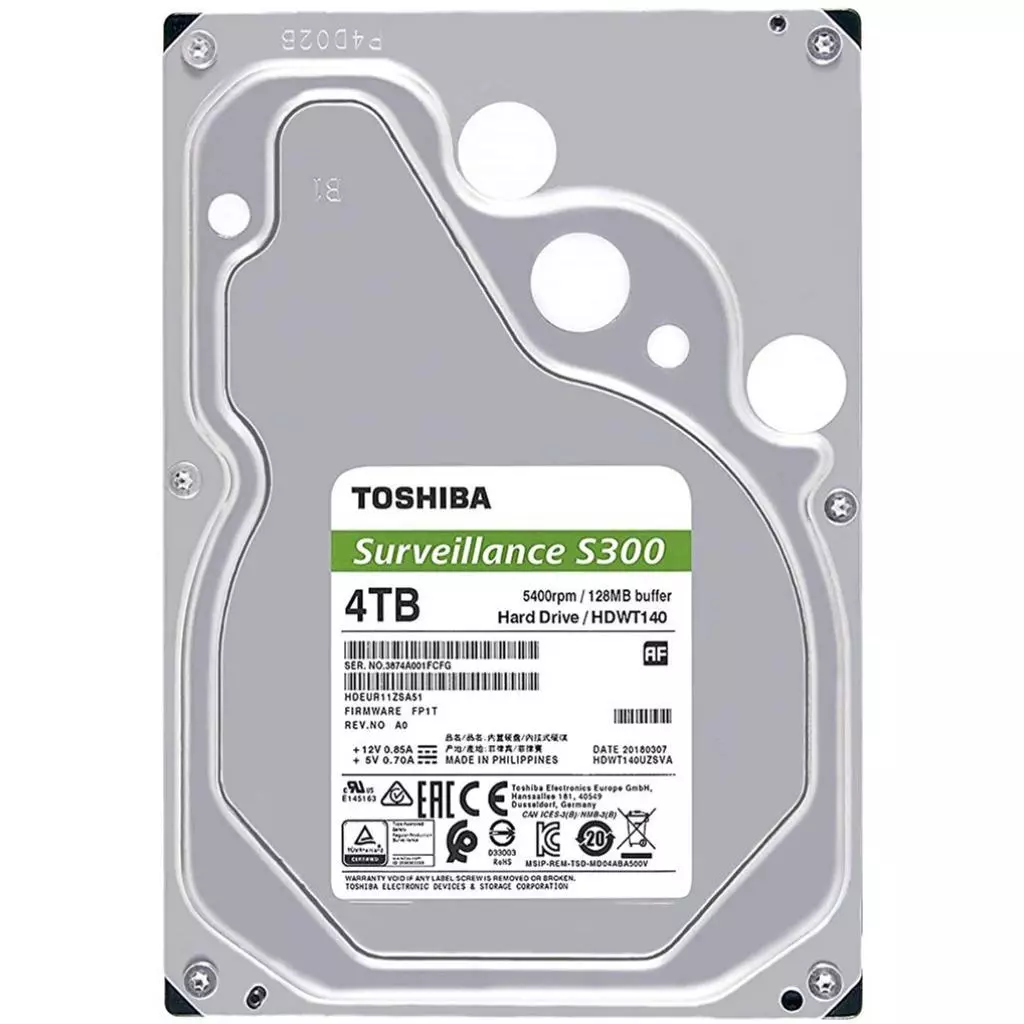 Жесткий диск 3.5" 4TB Toshiba (HDWT140UZSVA) - 2