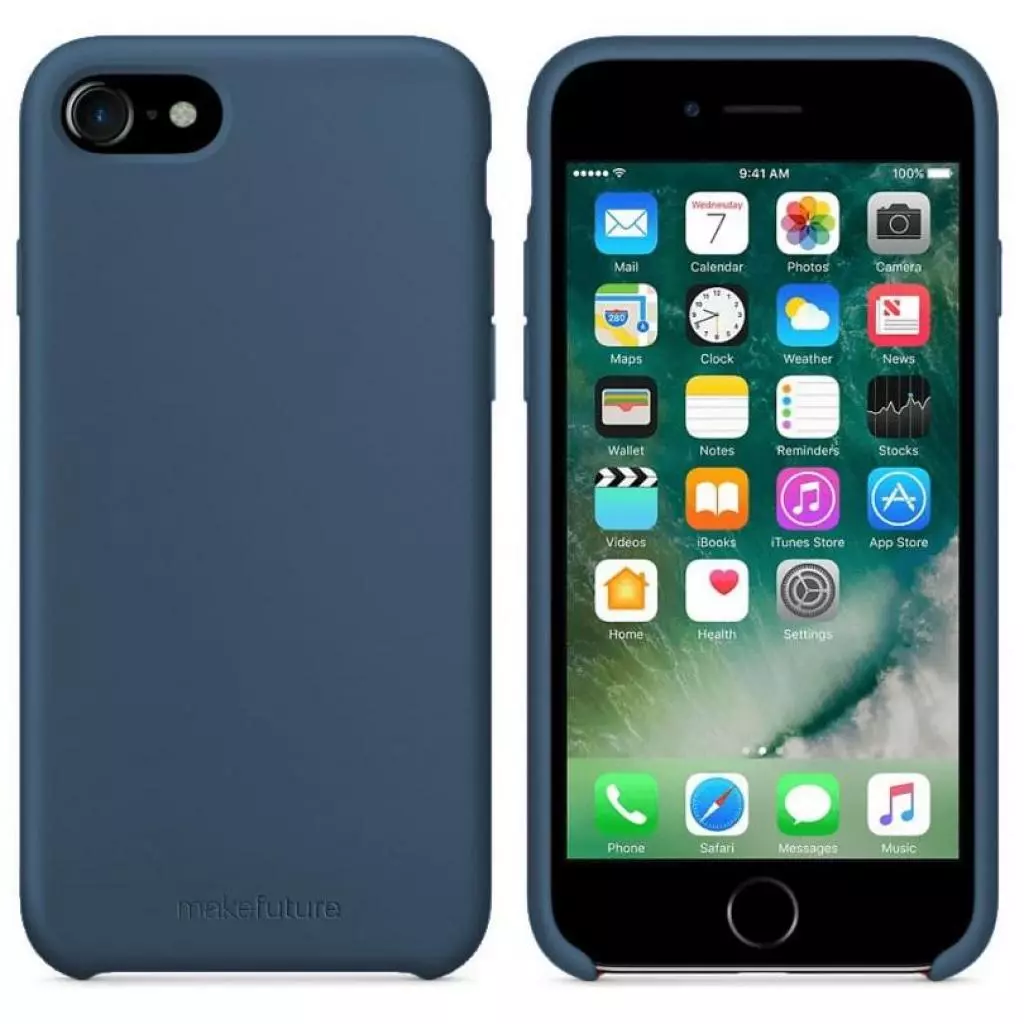 Чехол для моб. телефона MakeFuture Silicone Case Apple iPhone 8 Blue (MCS-AI8BL) - 3 Чехол для моб. телефона MakeFuture Silicone Case Apple iPhone 8 Blue (MCS-AI8BL) - 3
