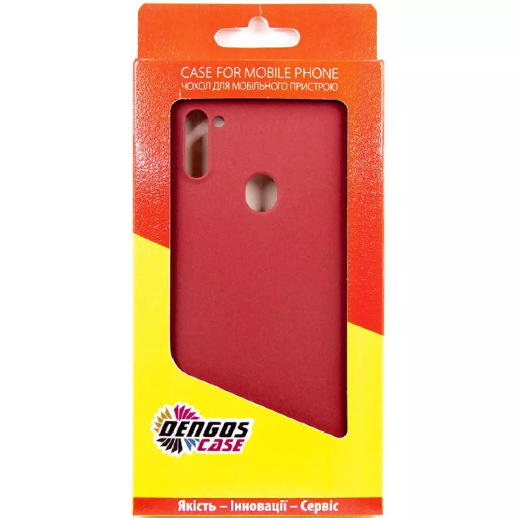 Чехол для моб. телефона Dengos Carbon Samsung Galaxy A11, red (DG-TPU-CRBN-66) (DG-TPU-CRBN-66) - 3
