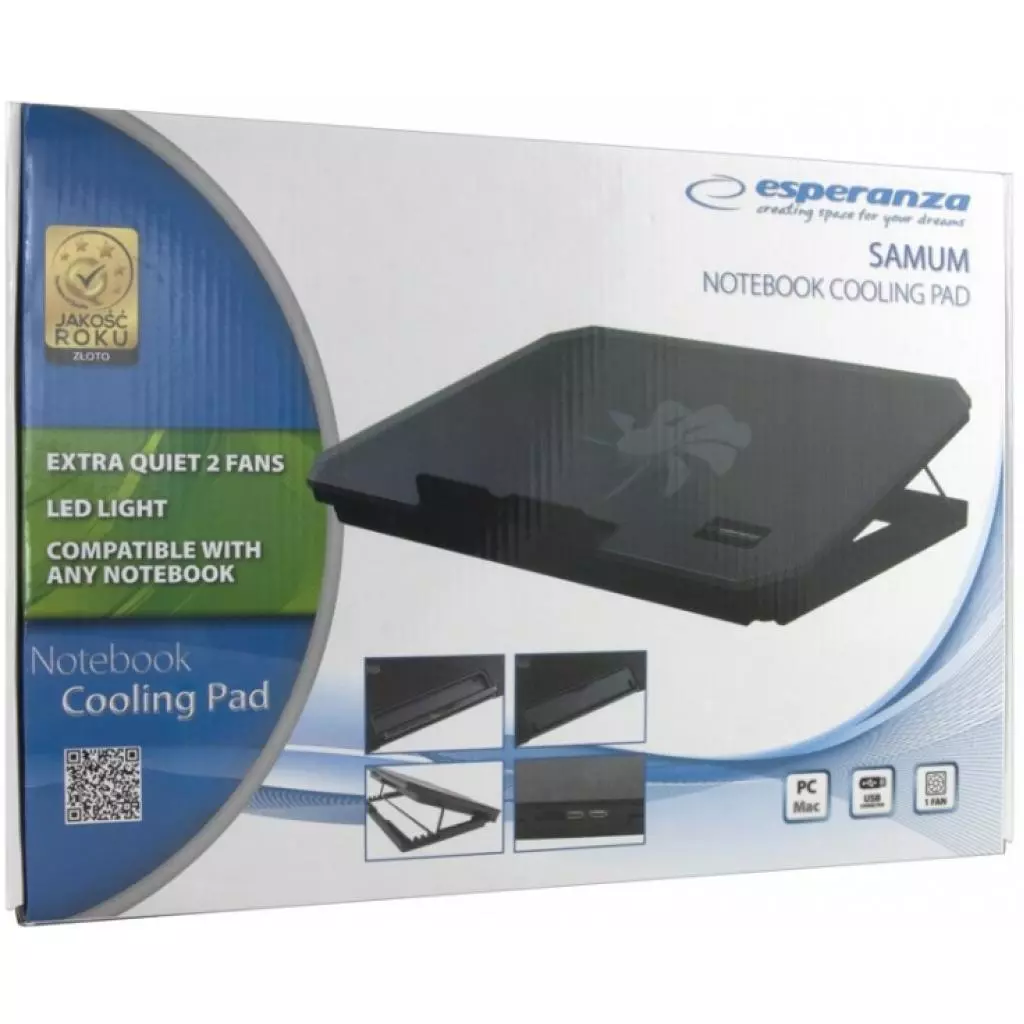 Подставка для ноутбука Esperanza Samum Notebook Cooling Pad all types (EA141) - 2