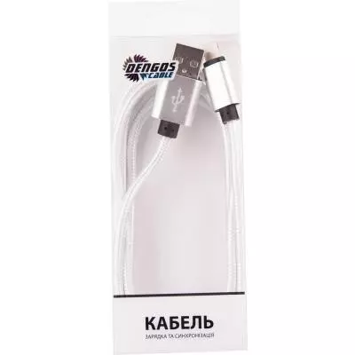 Дата кабель Dengos NTK-L-DL-WHITE - 1 Дата кабель Dengos NTK-L-DL-WHITE - 1