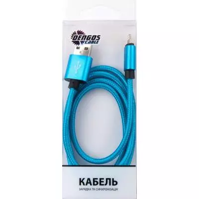 Дата кабель Dengos NTK-L-MT-BLUE - 2 Дата кабель Dengos NTK-L-MT-BLUE - 2