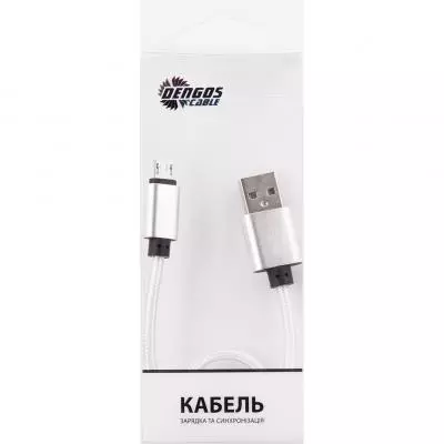Дата кабель Dengos NTK-M-SHRT-WHITE - 1 Дата кабель Dengos NTK-M-SHRT-WHITE - 1
