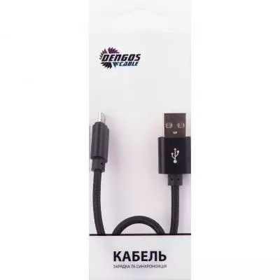 Дата кабель Dengos NTK-M-SHRT-BLACK - 1 Дата кабель Dengos NTK-M-SHRT-BLACK - 1