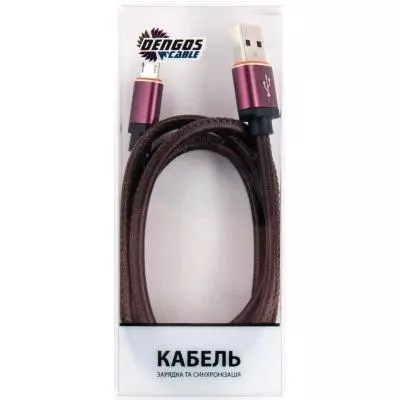 Дата кабель Dengos SHK-M-MT-BROWN - 2 Дата кабель Dengos SHK-M-MT-BROWN - 2