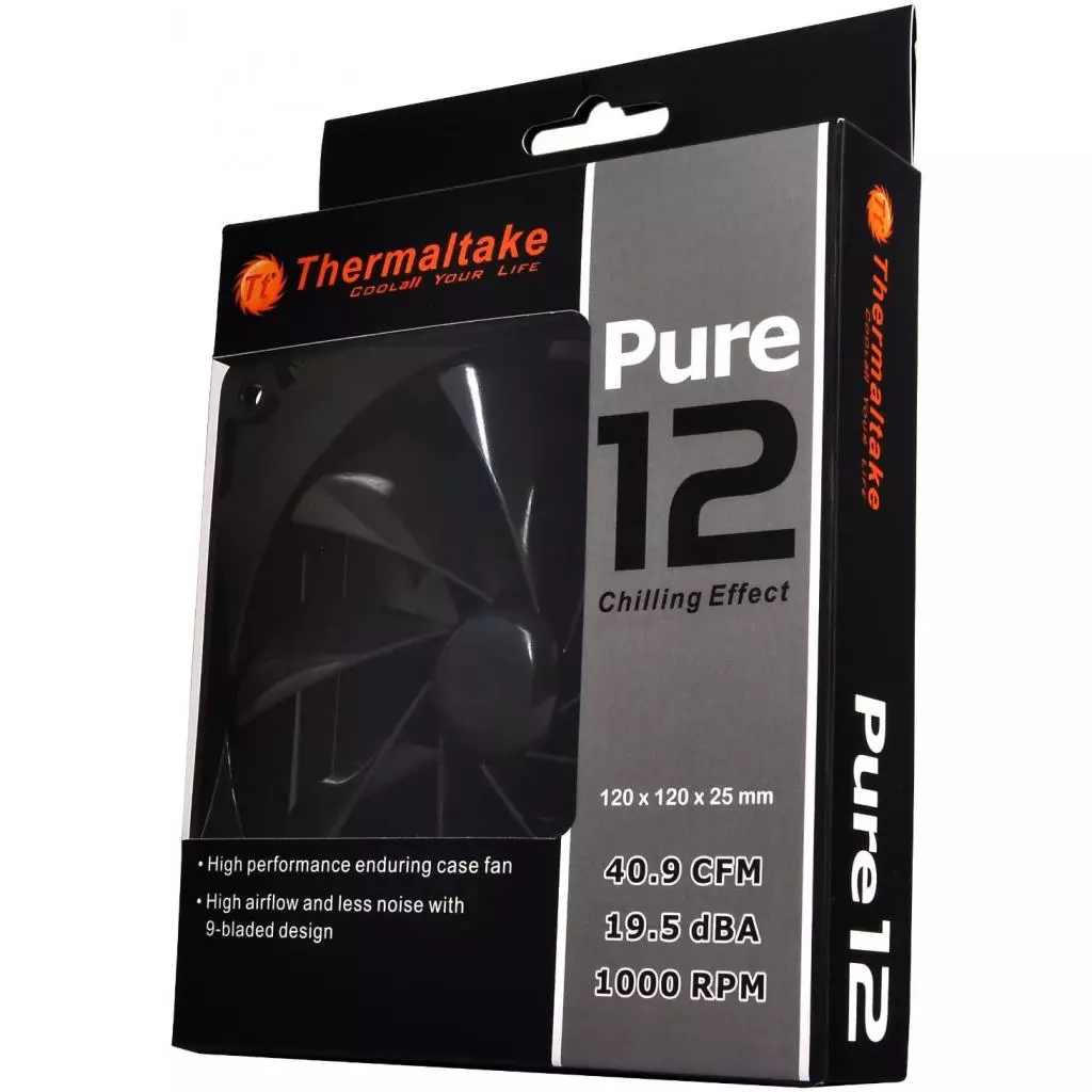 Кулер для корпуса ThermalTake Pure 12 (CL-F011-PL12BL-A) - 4 Кулер для корпуса ThermalTake Pure 12 (CL-F011-PL12BL-A) - 4
