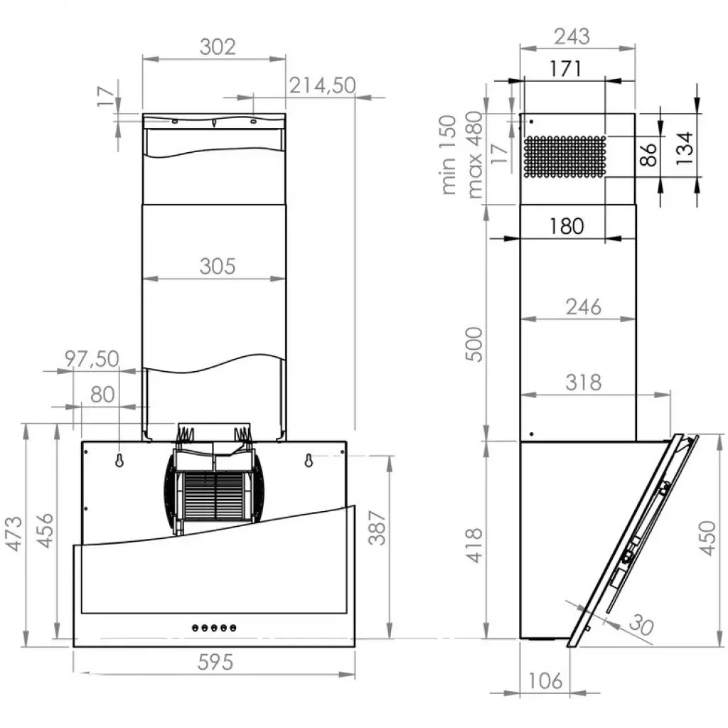 Вытяжка кухонная Gorenje WHI6SYB - 4 Вытяжка кухонная Gorenje WHI6SYB - 4