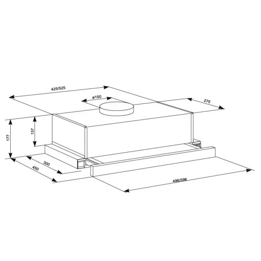 Вытяжка кухонная Eleyus LOTUS 1000 60 INOX - 3 Вытяжка кухонная Eleyus LOTUS 1000 60 INOX - 3
