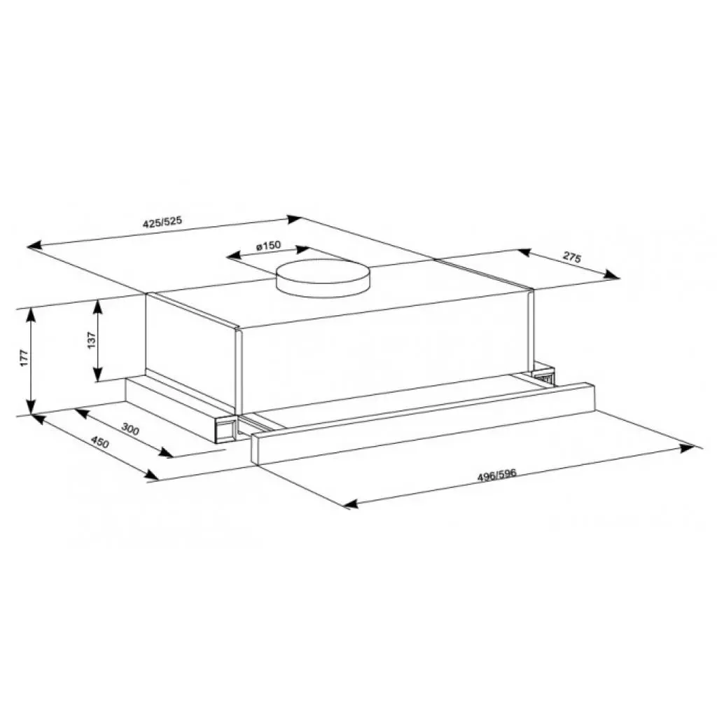 Вытяжка кухонная Eleyus LOTUS 700 60 X - 9