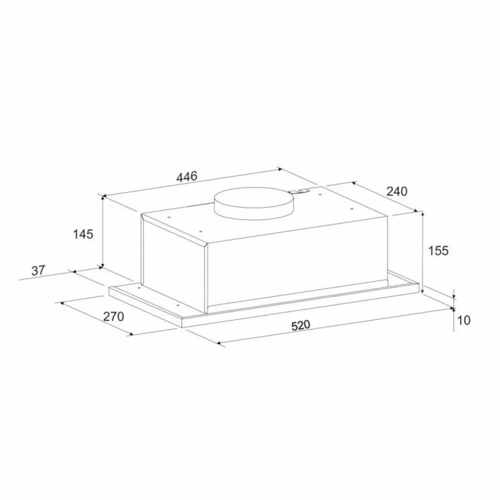 Вытяжка кухонная Eleyus INTO 700 52 BL - 3