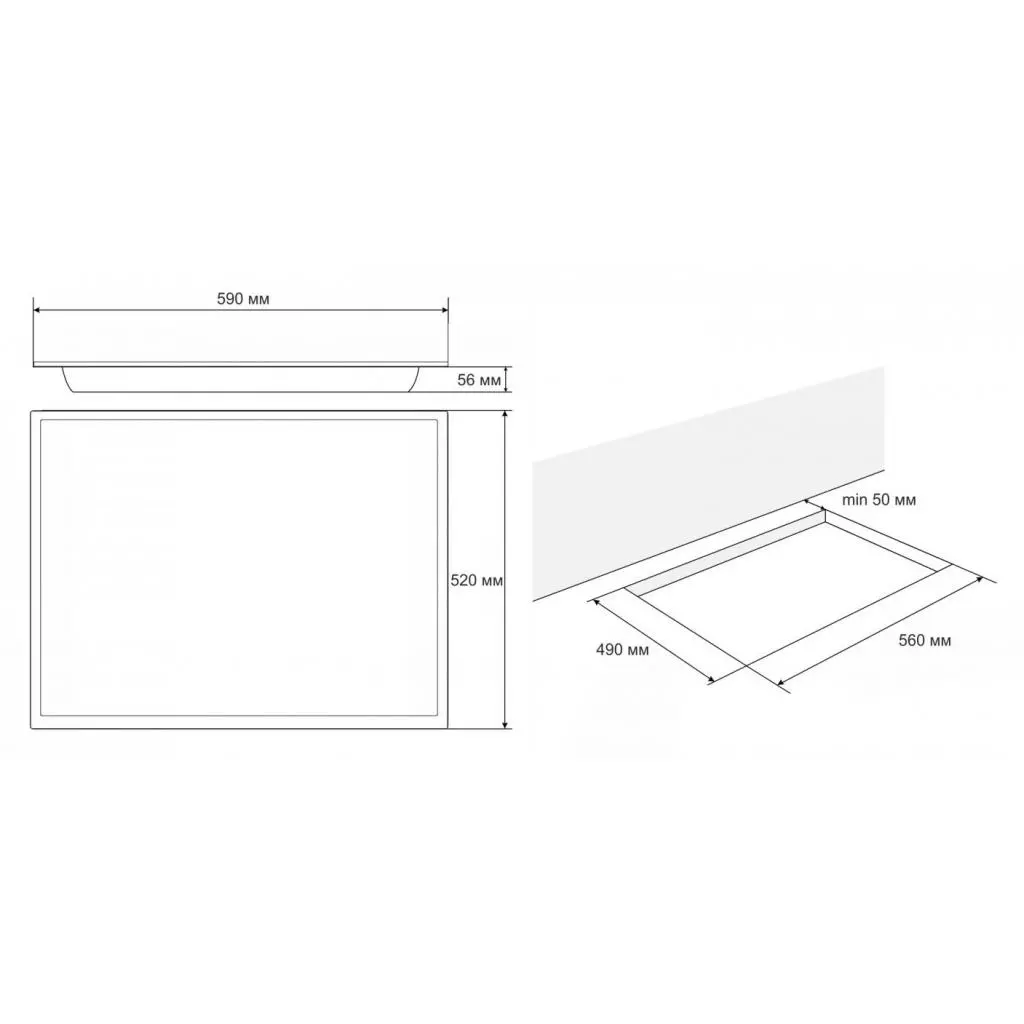 Варочная поверхность Eleyus ELECTA 60 BL V - 4 Варочная поверхность Eleyus ELECTA 60 BL V - 4