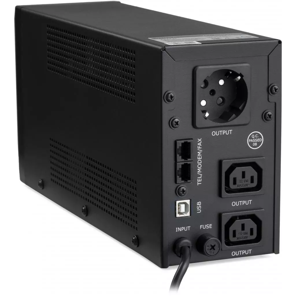 Источник бесперебойного питания Vinga LED 650VA metal case with USB (VPE-650PRMU) - 2 Источник бесперебойного питания Vinga LED 650VA metal case with USB (VPE-650PRMU) - 2