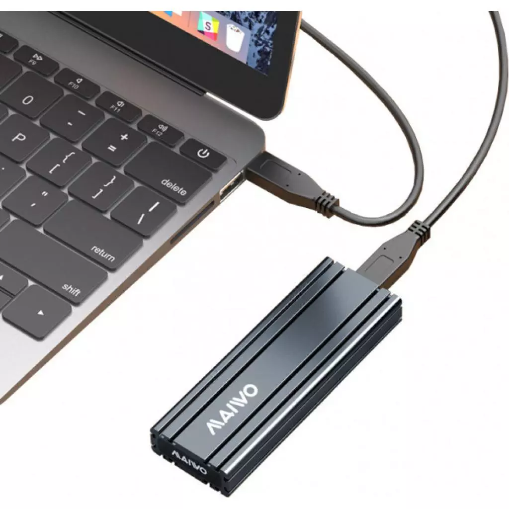 Карман внешний Maiwo M.2 SSD NVMe (PCIe) — USB 3.1 Type-C (K1686P space grey) - 11 Карман внешний Maiwo M.2 SSD NVMe (PCIe) — USB 3.1 Type-C (K1686P space grey) - 11