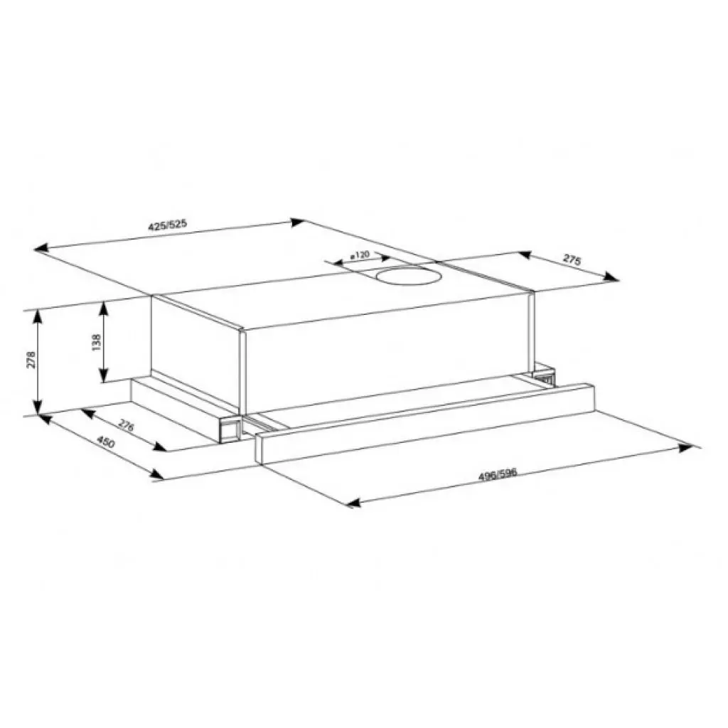 Вытяжка кухонная Eleyus LOTUS 470 50 WH (LOTUS47050WH) - 8 Вытяжка кухонная Eleyus LOTUS 470 50 WH (LOTUS47050WH) - 8