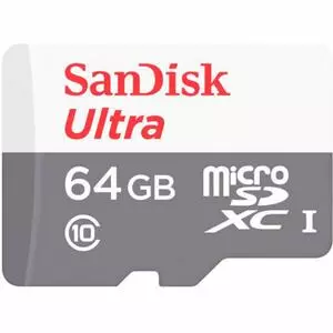 Карта памяти SanDisk 64GB microSD class 10 Ultra Light (SDSQUNR-064G-GN3MN)