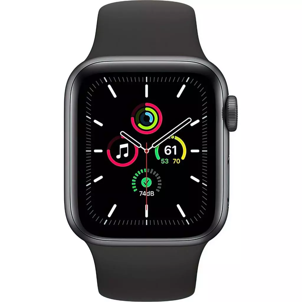 Смарт-часы Apple Watch SE GPS, 40mm Space Gray Aluminium Case with Black Spor (MYDP2UL/A) - 1 Смарт-часы Apple Watch SE GPS, 40mm Space Gray Aluminium Case with Black Spor (MYDP2UL/A) - 1