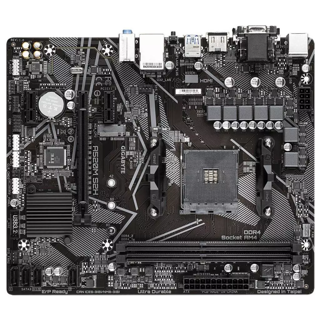 Материнская плата GIGABYTE A520M S2H - 1 Материнская плата GIGABYTE A520M S2H - 1
