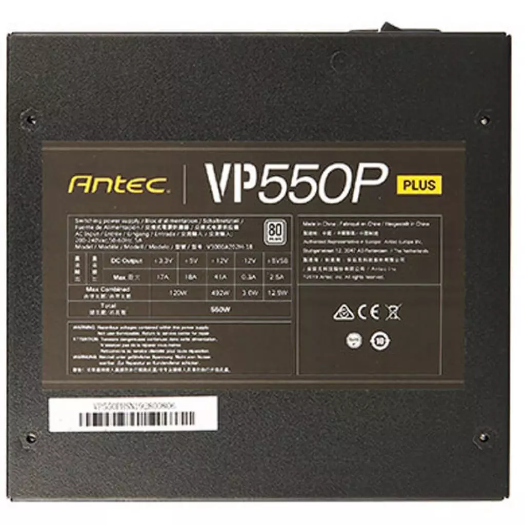 Блок питания Antec 550W Value Power VP550P Plus EC (0-761345-11670-1) - 7 Блок питания Antec 550W Value Power VP550P Plus EC (0-761345-11670-1) - 7