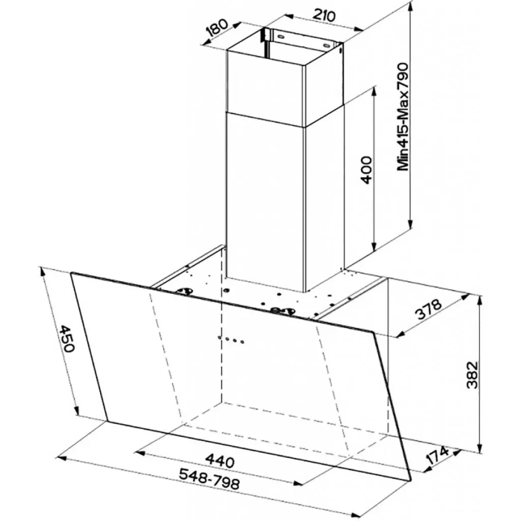 Вытяжка кухонная Faber TWEET EV8 LED BK A80 FABER (TWEETEV8LEDBKA80FABER) - 1 Вытяжка кухонная Faber TWEET EV8 LED BK A80 FABER (TWEETEV8LEDBKA80FABER) - 1