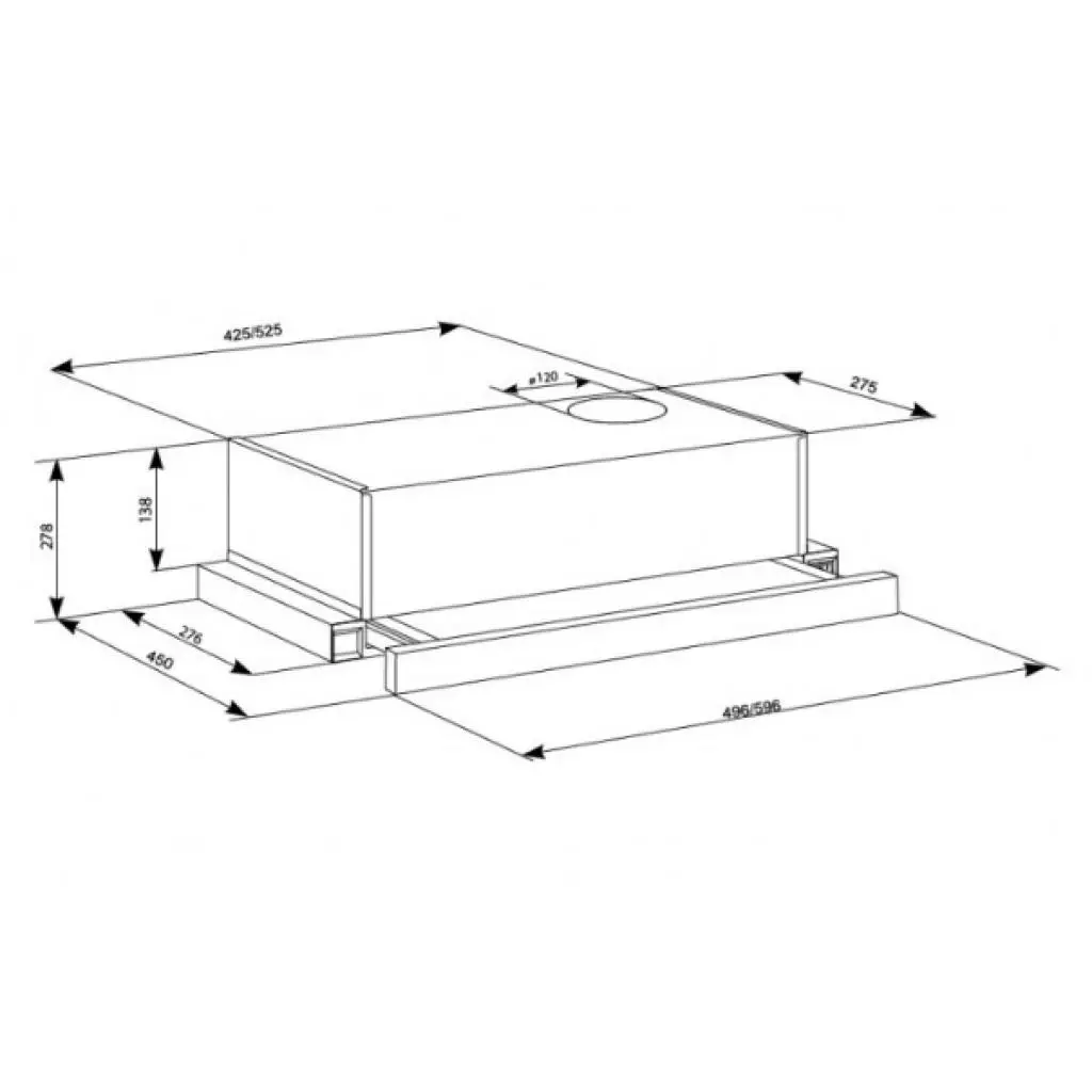 Вытяжка кухонная Eleyus LOTUS 470 60 BL (LOTUS47060BL) - 8 Вытяжка кухонная Eleyus LOTUS 470 60 BL (LOTUS47060BL) - 8