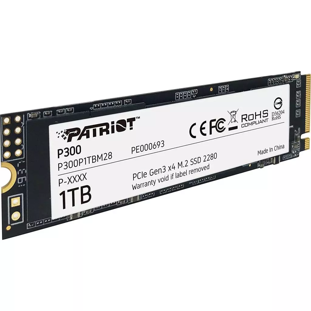 Накопитель SSD M.2 2280 1TB Patriot (P300P1TBM28) - 1 Накопитель SSD M.2 2280 1TB Patriot (P300P1TBM28) - 1
