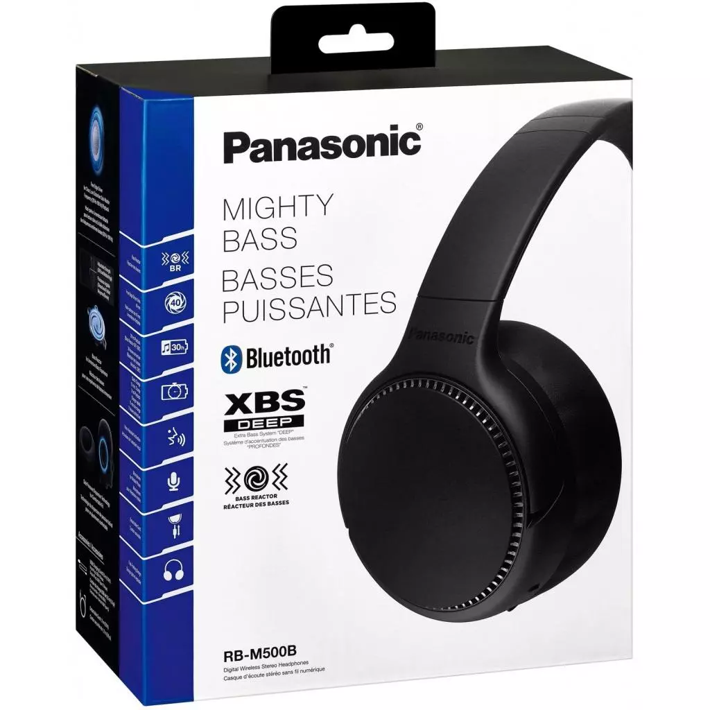 Наушники Panasonic RB-M500BGE-K Black (RB-M500BGE-K) - 4 Наушники Panasonic RB-M500BGE-K Black (RB-M500BGE-K) - 4