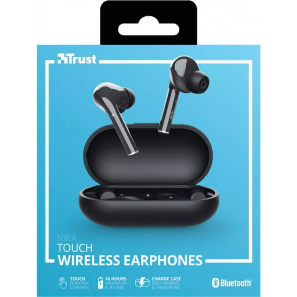 Наушники Trust Nika Touch True Wireless Black (23554) - 9 Наушники Trust Nika Touch True Wireless Black (23554) - 9