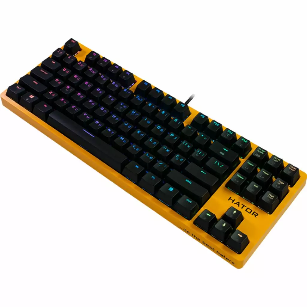 Клавиатура Hator Rockfall EVO TKL Kailh Optical Yellow (HTK-632) - 2