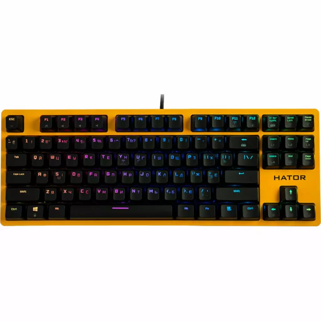 Клавиатура Hator Rockfall EVO TKL Kailh Optical Yellow (HTK-632)