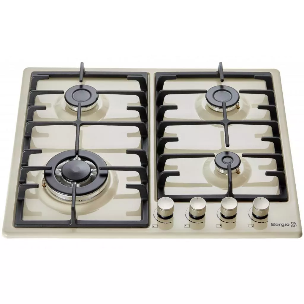 Варочная поверхность Borgio 6942-15 FFD ivory Enamelled - 1 Варочная поверхность Borgio 6942-15 FFD ivory Enamelled - 1