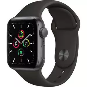 Смарт-часы Apple Watch SE GPS, 44mm Space Gray Aluminium Case with Black Spor (MYDT2UL/A)