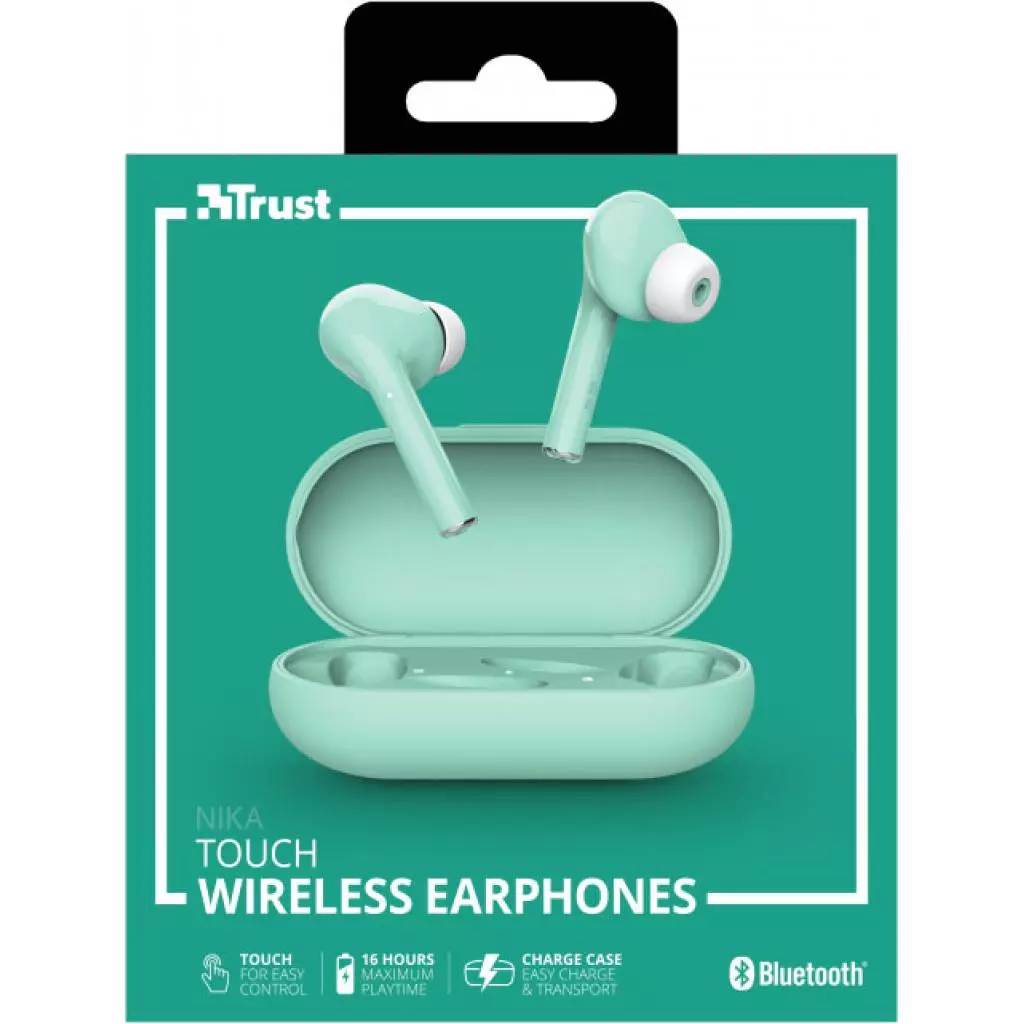 Наушники Trust Nika Touch True Wireless Mint (23703) - 9 Наушники Trust Nika Touch True Wireless Mint (23703) - 9
