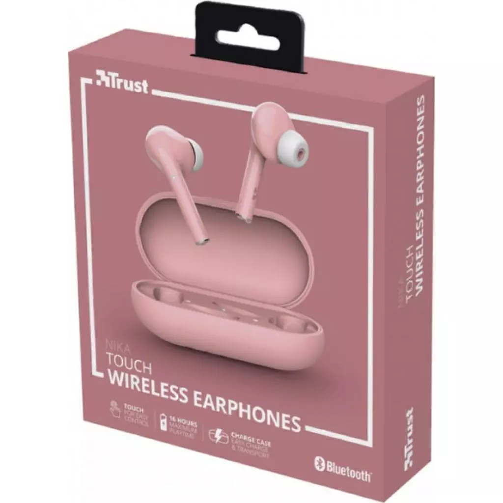 Наушники Trust Nika Touch True Wireless Pink (23704) - 9 Наушники Trust Nika Touch True Wireless Pink (23704) - 9