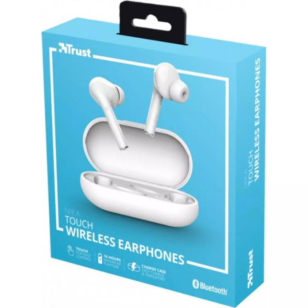 Наушники Trust Nika Touch True Wireless White (23705) - 9 Наушники Trust Nika Touch True Wireless White (23705) - 9
