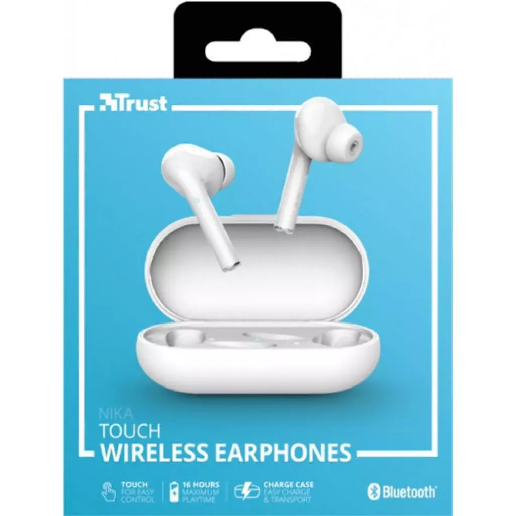 Наушники Trust Nika Touch True Wireless White (23705) - 10 Наушники Trust Nika Touch True Wireless White (23705) - 10