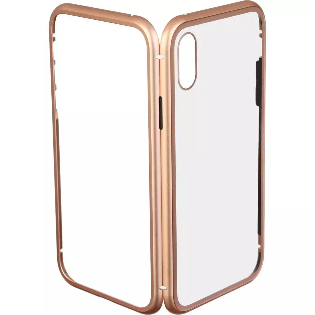 Чехол для моб. телефона Armorstandart Magnetic Case 1 Gen. iPhone XS Clear/Gold (ARM53385) - 1 Чехол для моб. телефона Armorstandart Magnetic Case 1 Gen. iPhone XS Clear/Gold (ARM53385) - 1