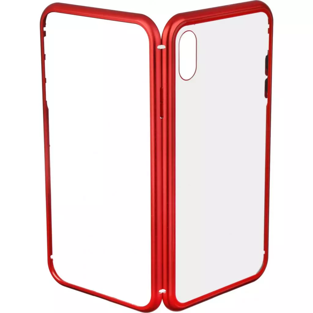 Чехол для моб. телефона Armorstandart Magnetic Case 1 Gen. iPhone XS Max Clear/Red (ARM53391) - 1 Чехол для моб. телефона Armorstandart Magnetic Case 1 Gen. iPhone XS Max Clear/Red (ARM53391) - 1