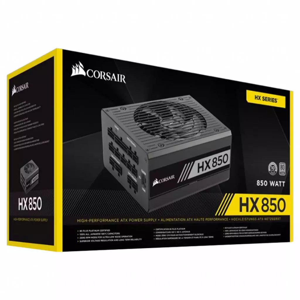 Блок питания Corsair 850W HX850 (CP-9020138-EU) - 6 Блок питания Corsair 850W HX850 (CP-9020138-EU) - 6