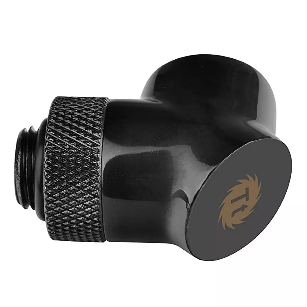 Фитинг для СВО ThermalTake Pacific G1/4 90 Degree Adapter - Black (CL-W052-CU00BL-A) - 1 Фитинг для СВО ThermalTake Pacific G1/4 90 Degree Adapter - Black (CL-W052-CU00BL-A) - 1