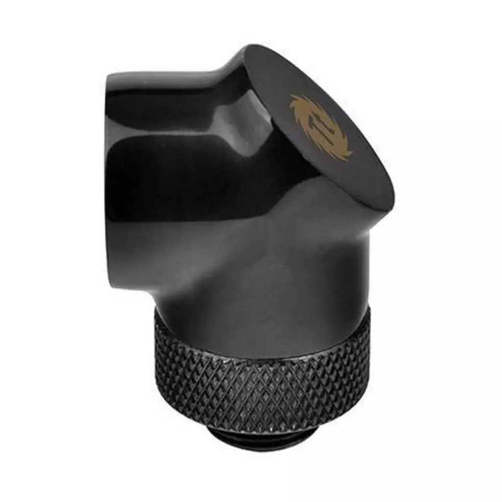Фитинг для СВО ThermalTake Pacific G1/4 90 Degree Adapter - Black (CL-W052-CU00BL-A)