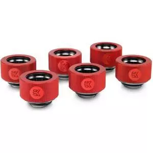 Фитинг для СВО EKWB EK-HDC Fitting 16mm - Red (6-pack) (3830046992659)