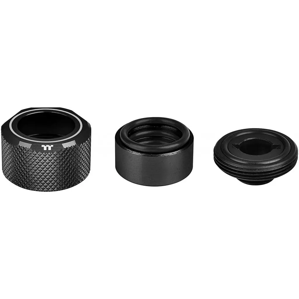 Фитинг для СВО ThermalTake Pacific C-PRO G1/4 PETG Tube 16mm OD Compression - Black (6- (CL-W214-CU00BL-B) - 1
