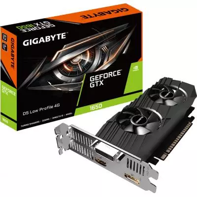 Видеокарта GIGABYTE GeForce GTX1650 4096Mb LP (GV-N1650D5-4GL)