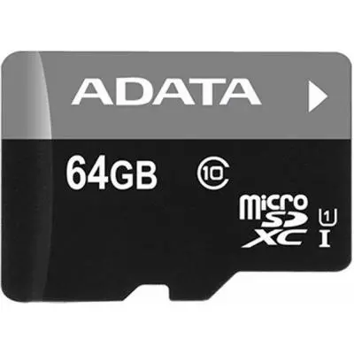 Карта памяти ADATA 64GB microSD class 10 UHS-I (AUSDX64GUICL10-ROTGMBK) - 2 Карта памяти ADATA 64GB microSD class 10 UHS-I (AUSDX64GUICL10-ROTGMBK) - 2